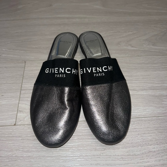 Givenchy Shoes - Givenchy metallic slippers size 40